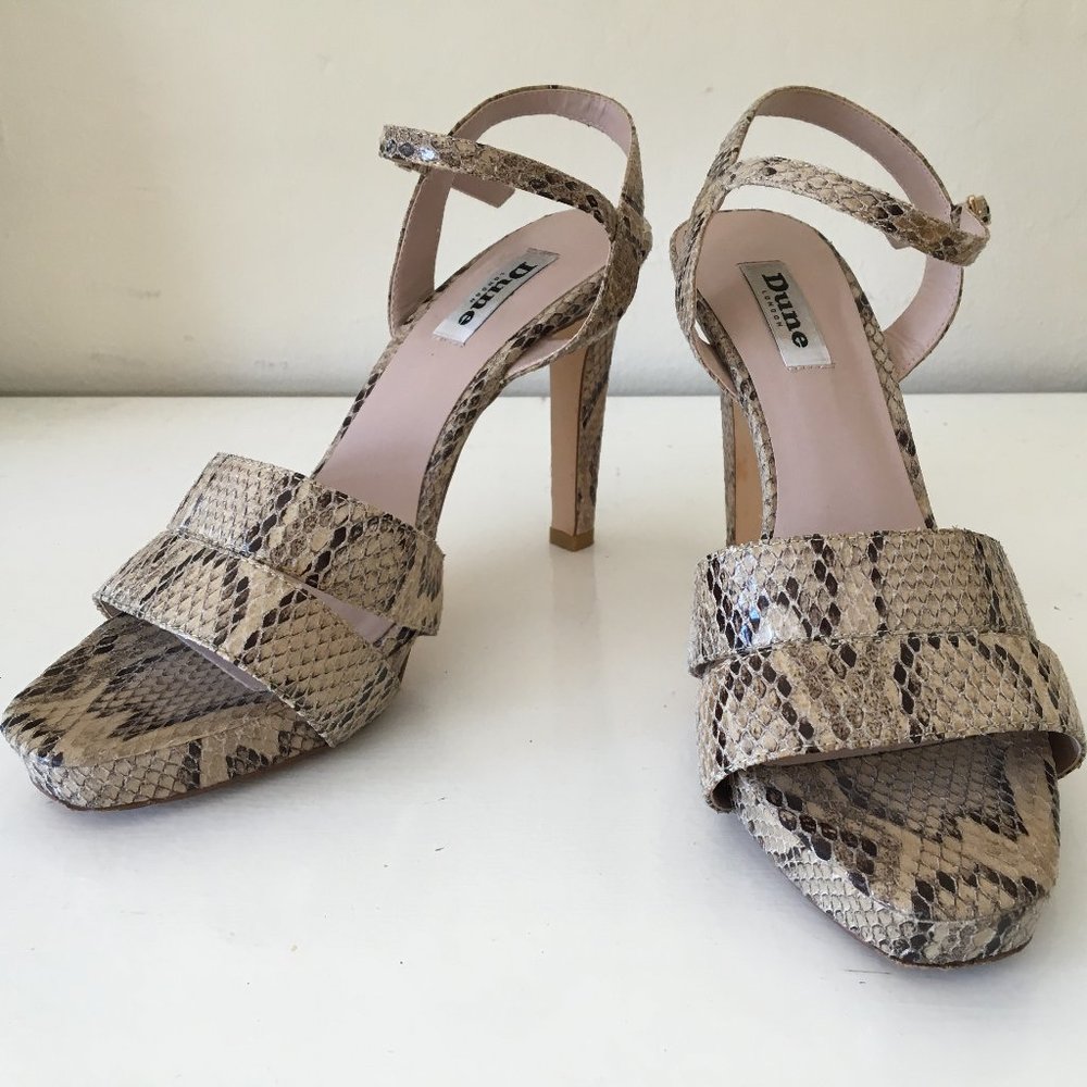 Snake Skin High Heels